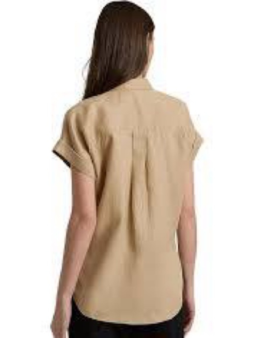 NWT Lauren Ralph Lauren Short-Sleeve Button-Down Point Collar Camp Shirt L - Picture 12 of 13